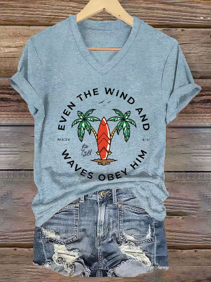 Women'S Casual Christian Scripture Graphic Print Short Sleeve T-Shirt