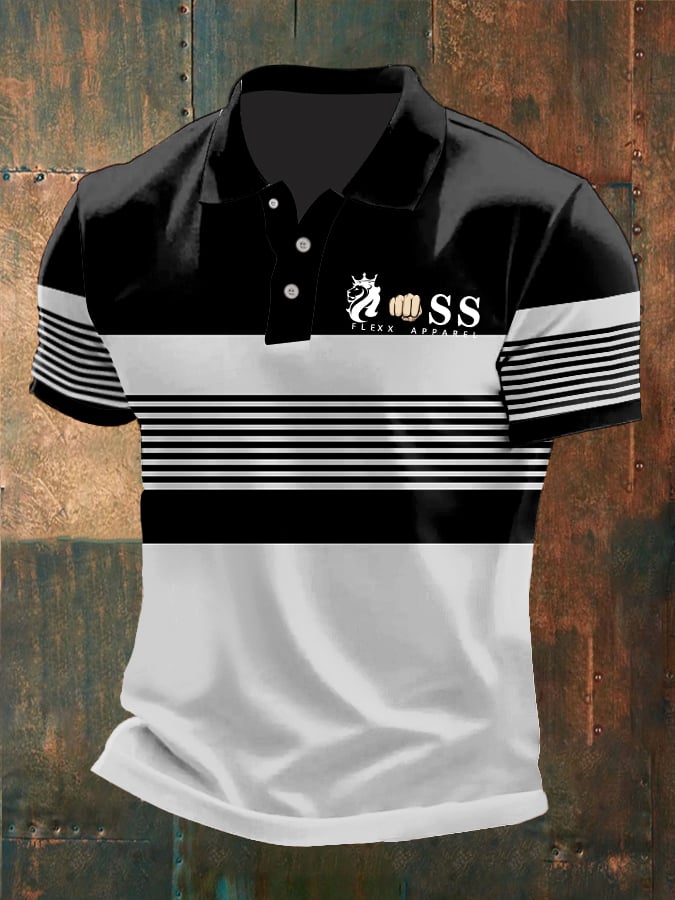 Stilvolles, lässiges Business-Poloshirt in Kontrastfarbe für Herren