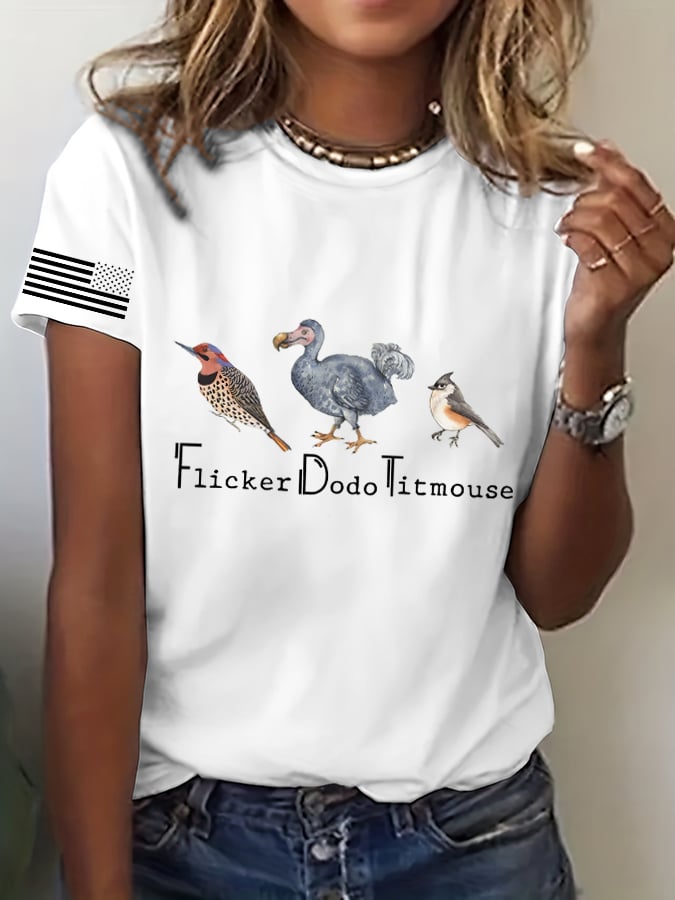 Women's Animal FDT Printed Casual T-Shirt