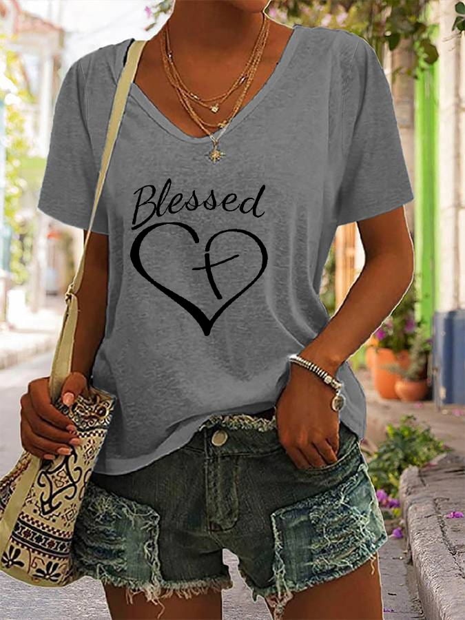 Women's jesus has my back reversible print t-shirt
