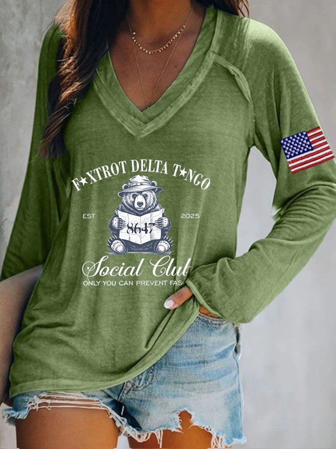 Women's FDT Print Casual T-shirt