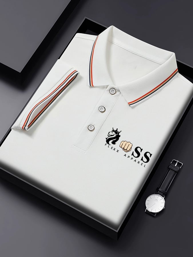 Herren Business Kontrast Polo