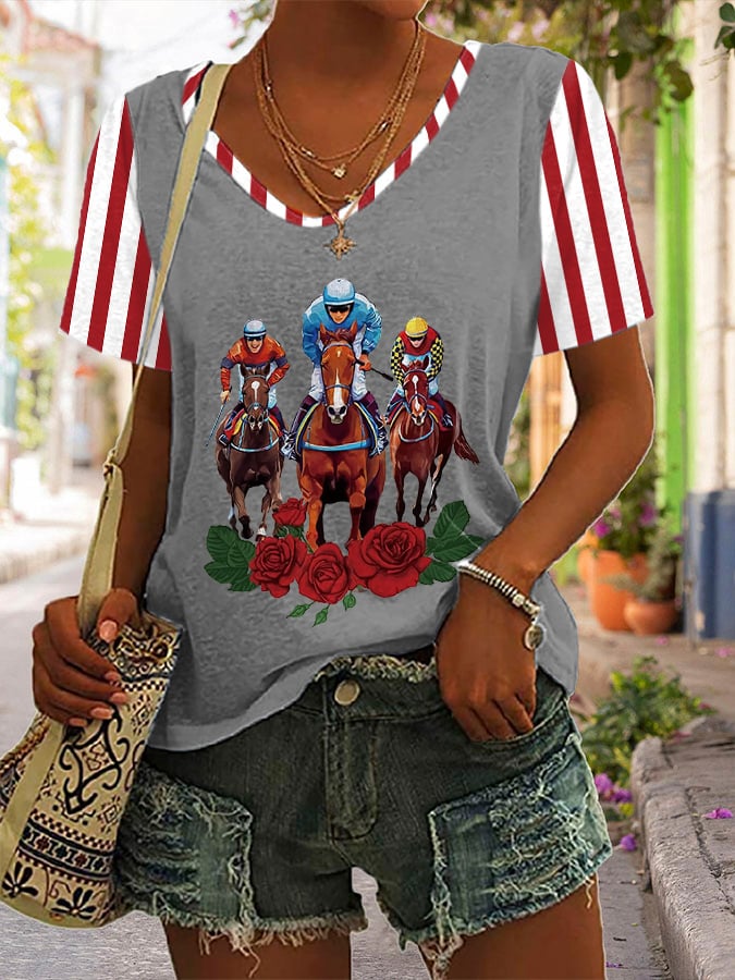 Women'S Kentucky Derby Print T-shirt