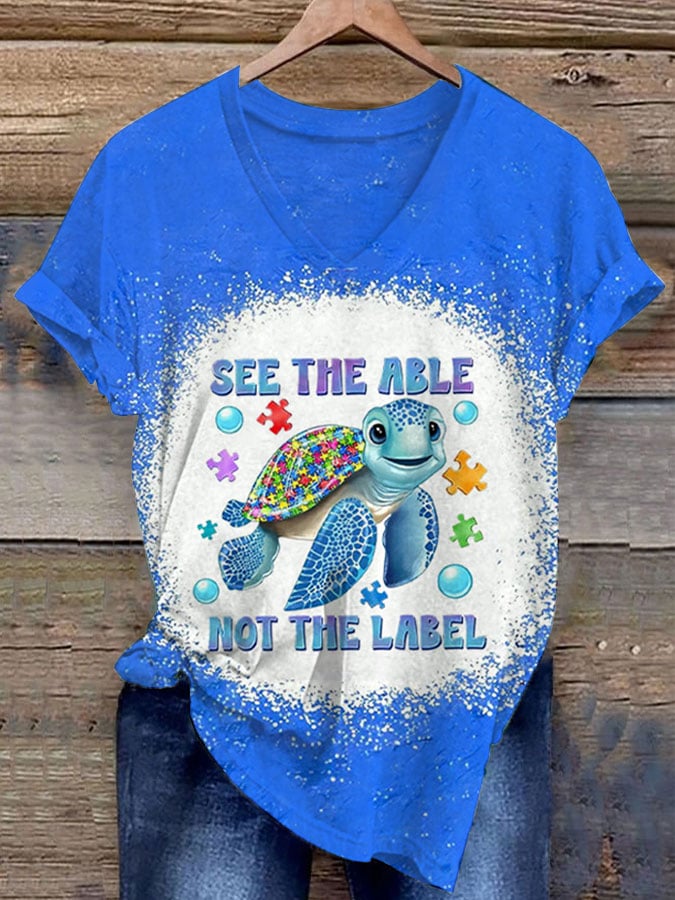 Women's Autism Print T-shirt