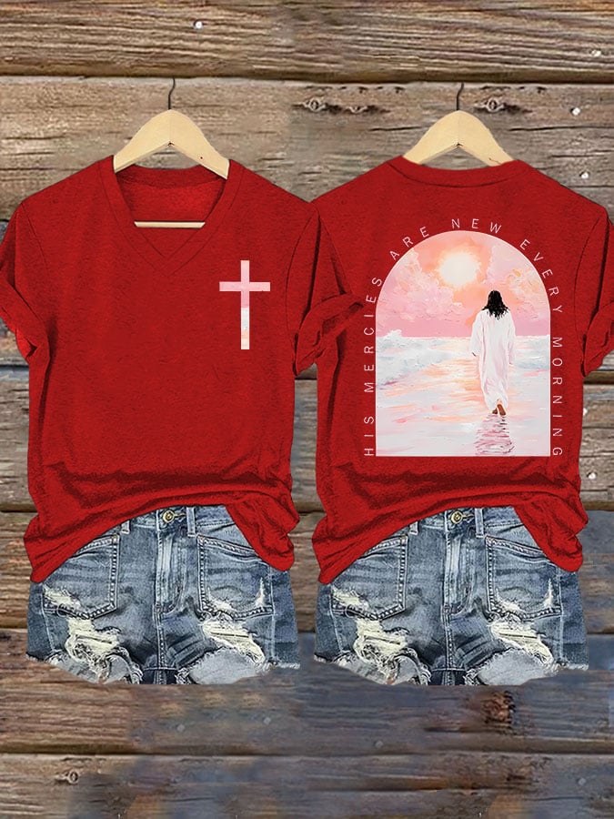 His Mercies Are New Every Morning Print T-shirt