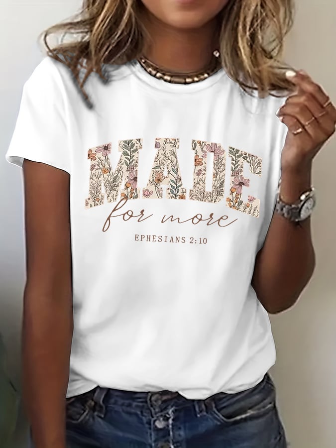 Women's Made For More Print T-shirt