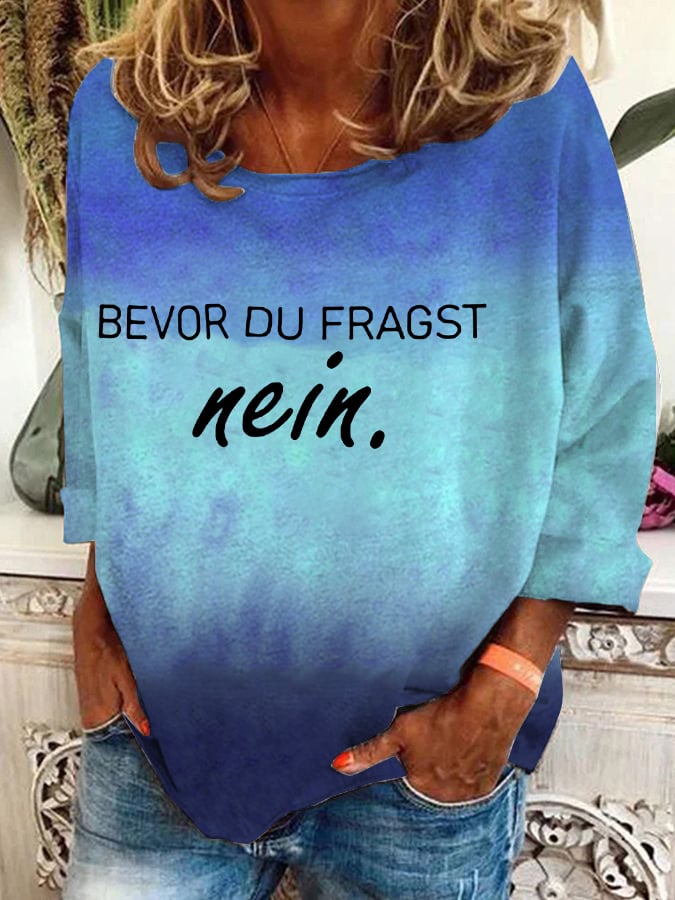 BEVOR DU FRAGST nein-Sweatshirt für Damen