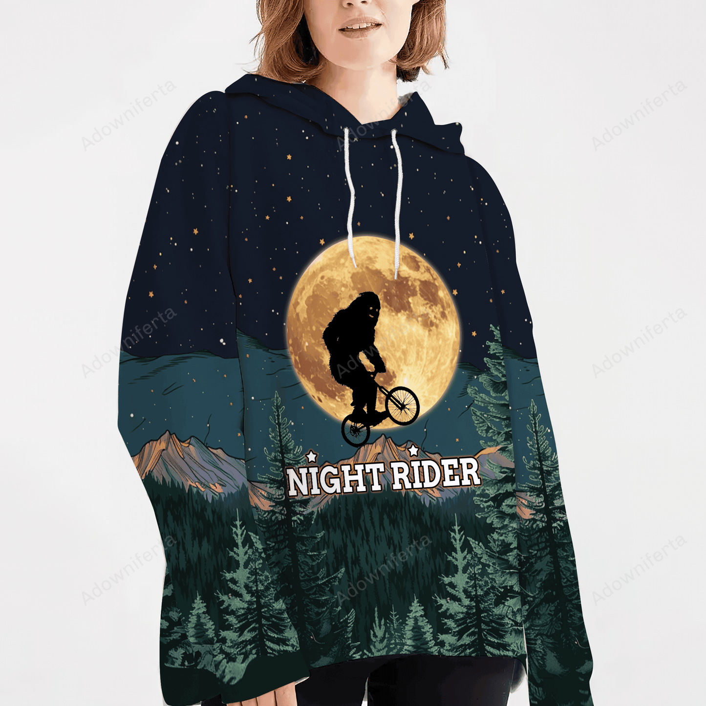 Bigfoot Night Rider All Over Print Shirt