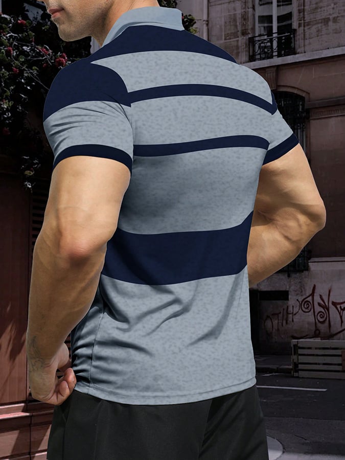 Lässiges Poloshirt für Herren mit Buchstabendruck