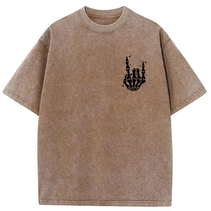 Just A Dad Who Always Came Back With The Milk Washed T-Shirt