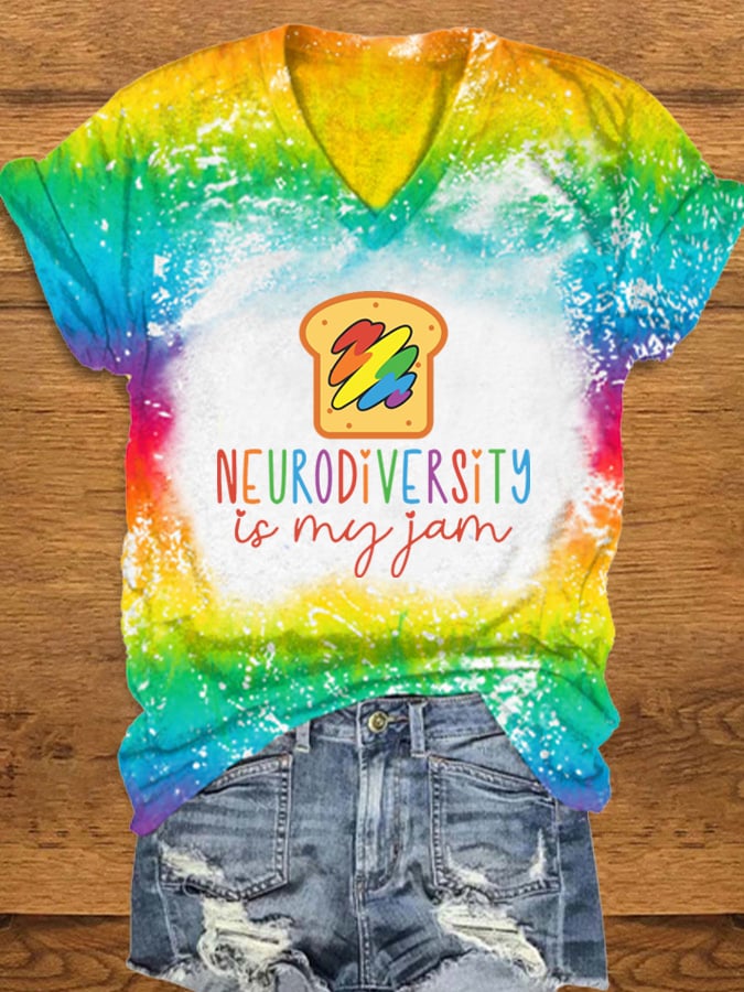 Women's Neurodiversity Is Beautiful Print T-Shirt