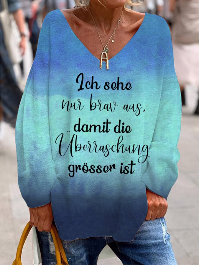 Ich bin nicht auf der Welt um perfekt zu sein-Sweatshirt