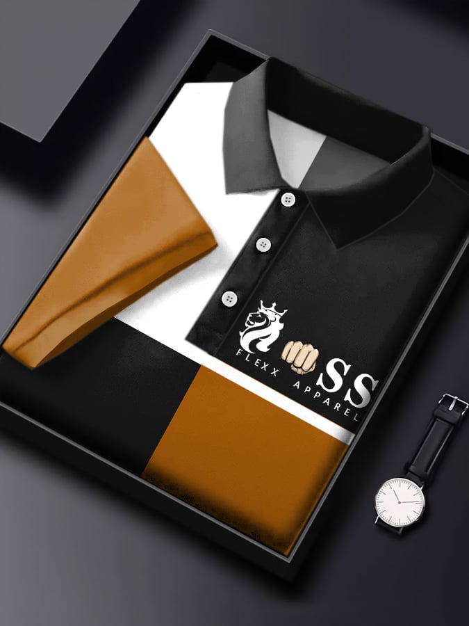 Lässiges Poloshirt für Herren mit Buchstabendruck