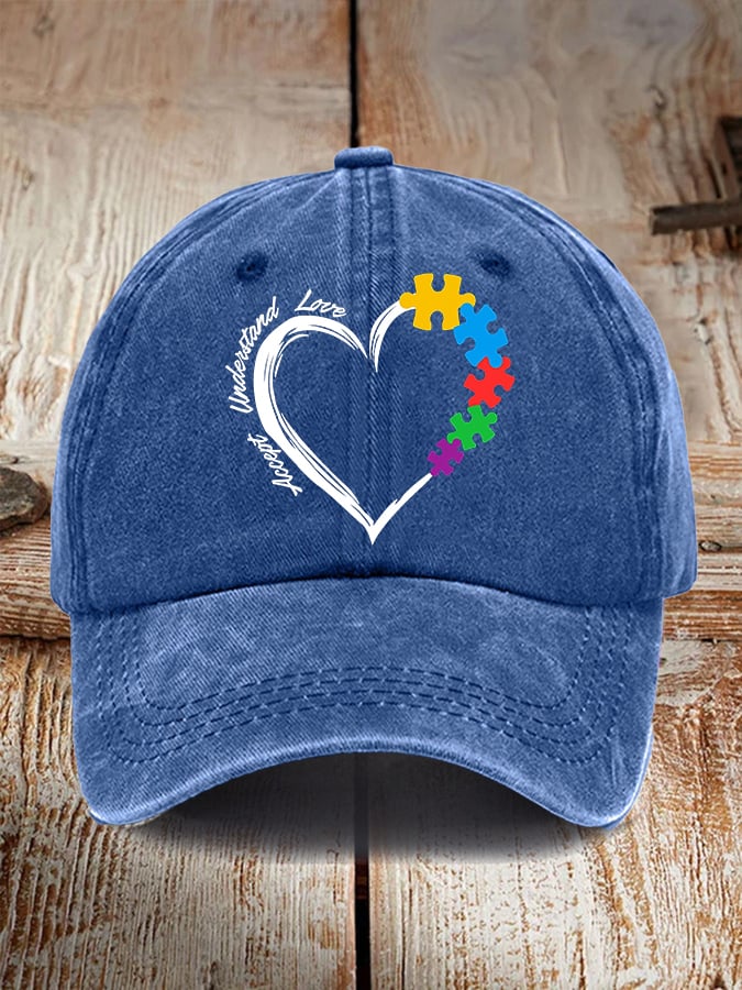 Autism Awareness Print Baseball Cap