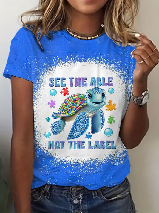 Women's Autism Print T-shirt