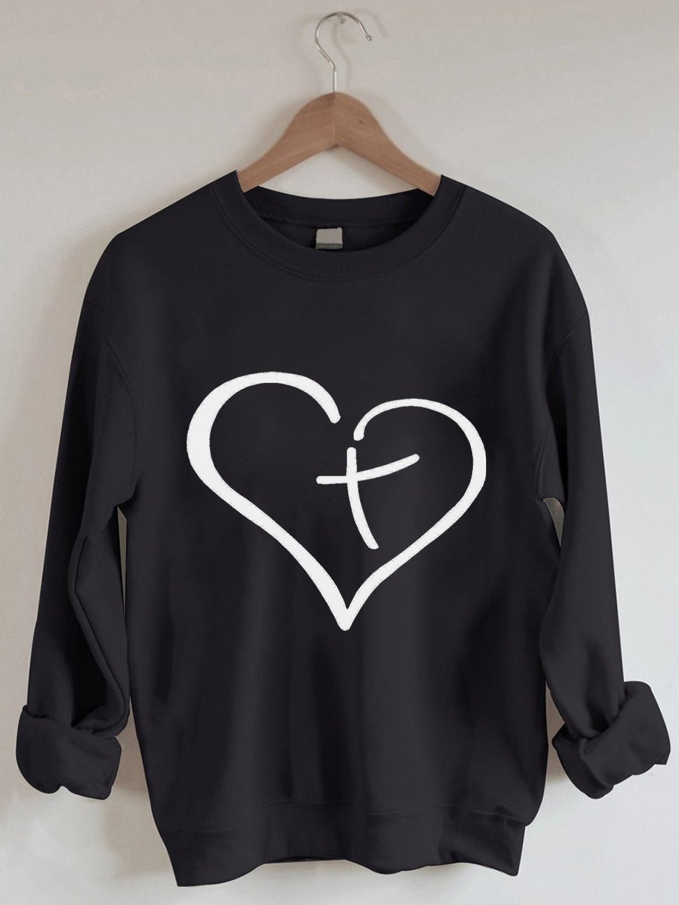 Women's JESUS has my back Print Sweatshirt