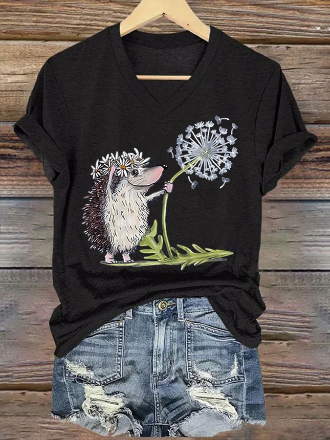 Igel mit Pusteblume Shirt