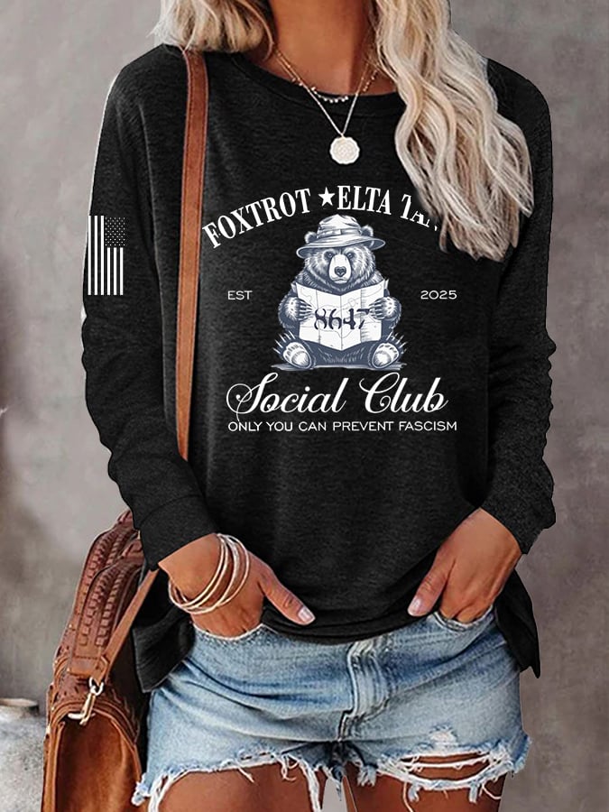 Women's Print Round Neck T-Shirt