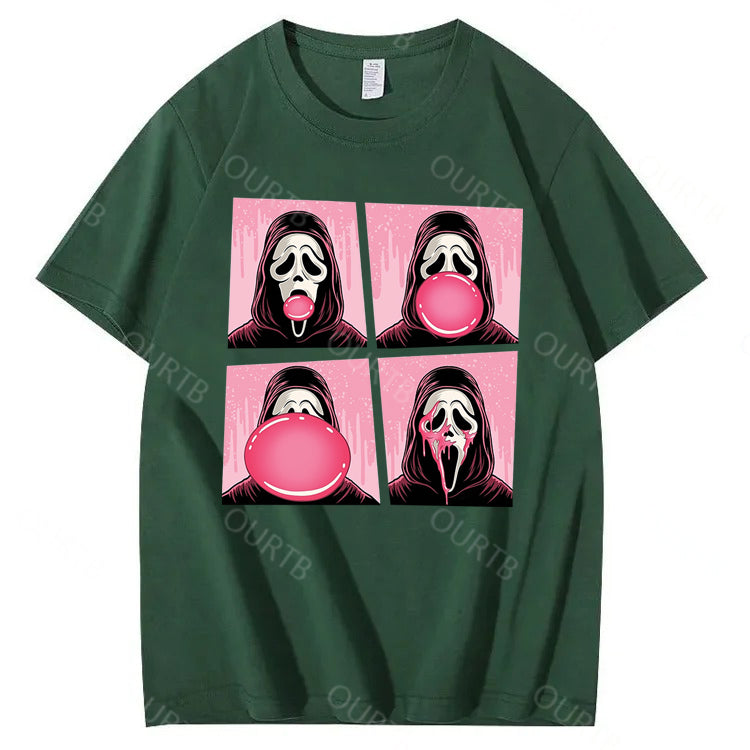 Chewing Gum Bubbles Halloween 100% Cotton T-Shirt