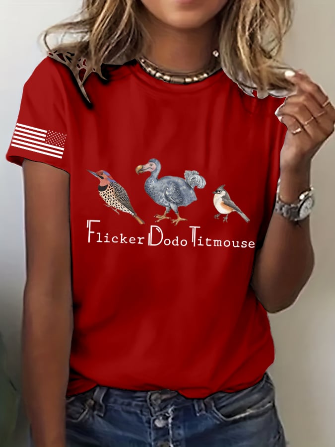 Women's Animal FDT Printed Casual T-Shirt