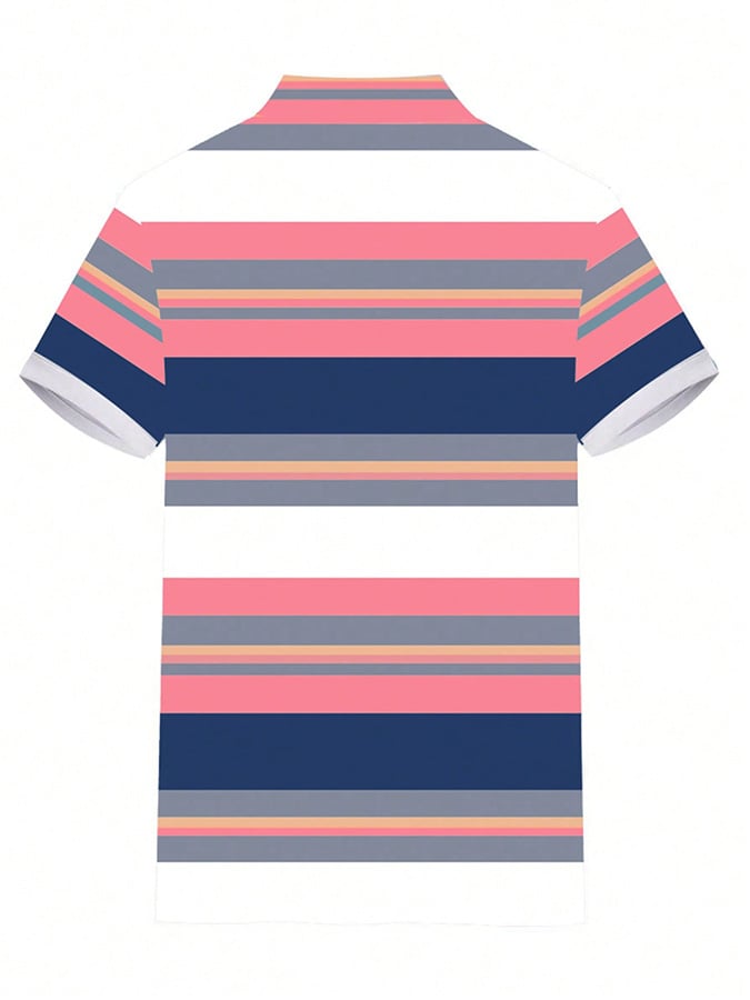 Modisches, lässiges Poloshirt mit Aufdruck für Herren