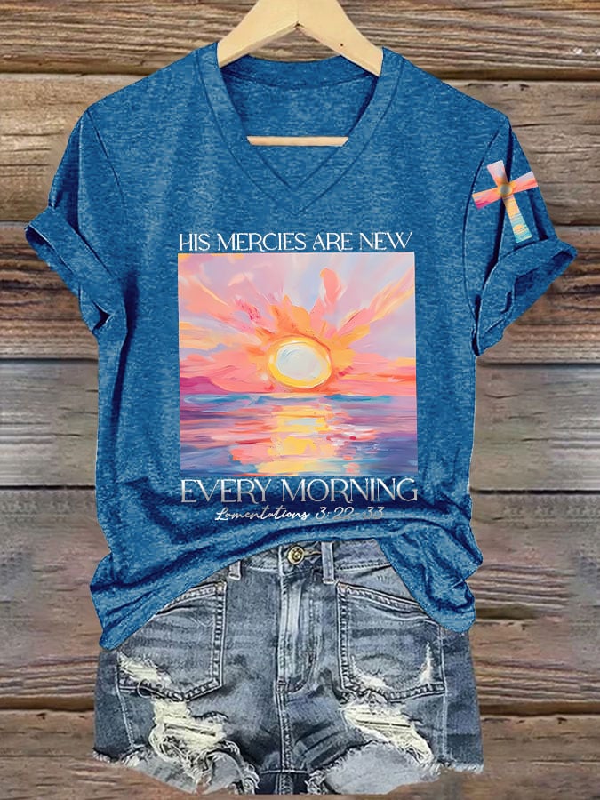 Women's His Mercies Are New Every Morning Feeling T-Shirt