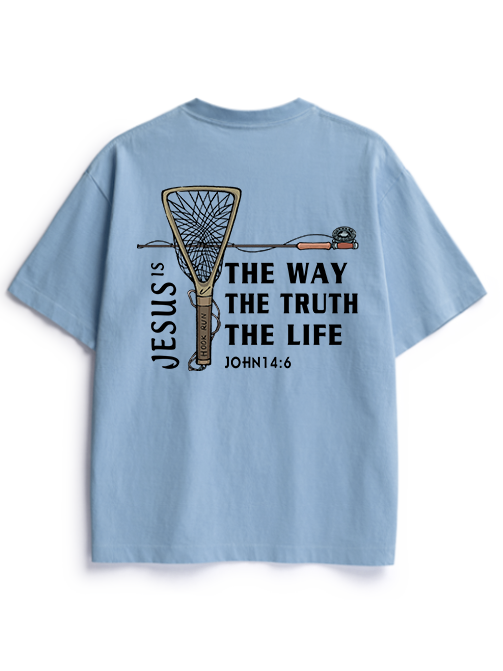 Fishing for Truth Unisex Heavyweight Cotton T-Shirt