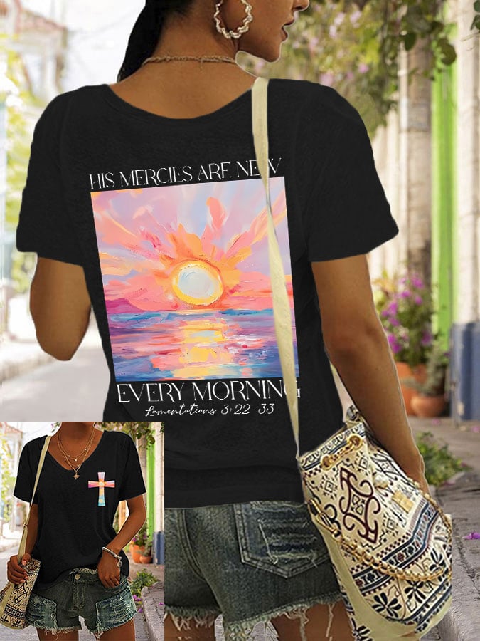 Women's His Mercies Are New Every Morning Feeling T-Shirt