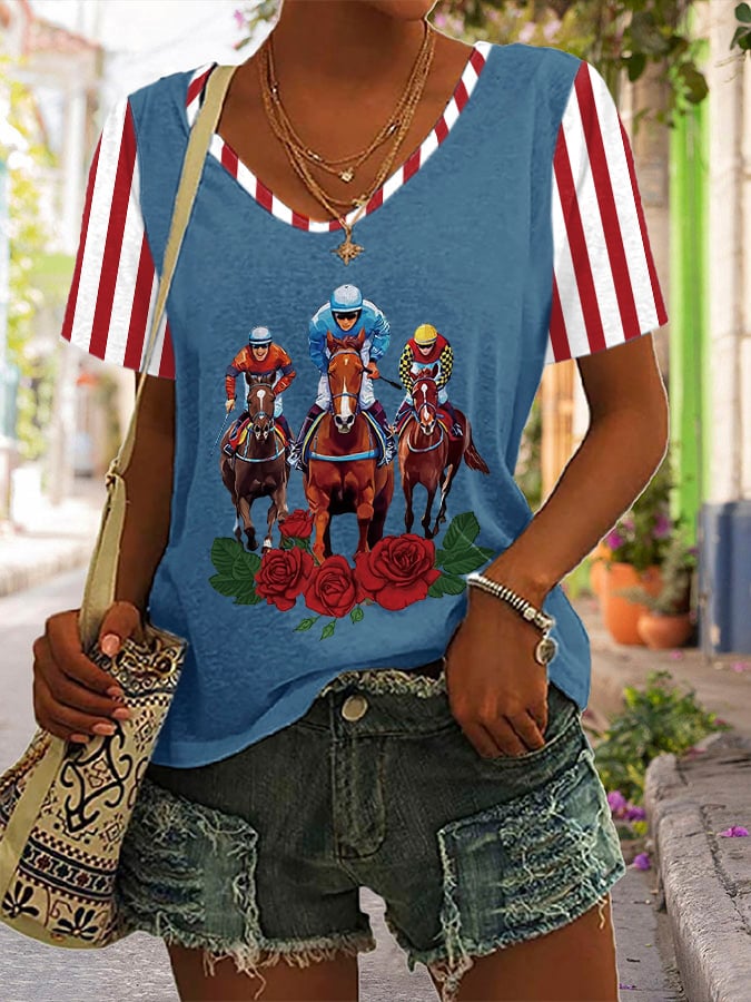 Women'S Kentucky Derby Print T-shirt