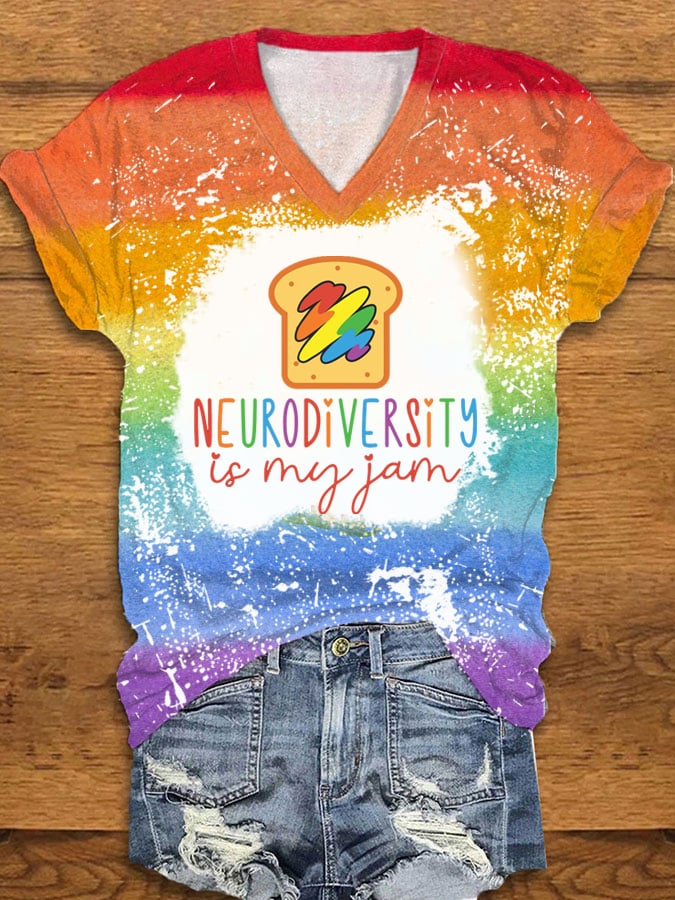 Women's Neurodiversity Is Beautiful Print T-Shirt