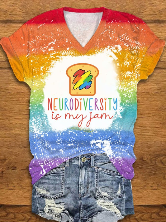 Women's Neurodiversity Is Beautiful Print T-Shirt