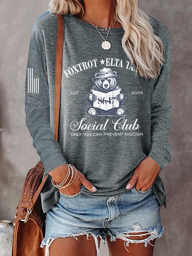 Women's Print Round Neck T-Shirt