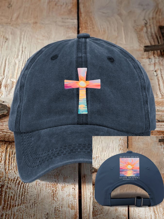 His Mercies Are New Every Morning Feeling Print Baseball Cap