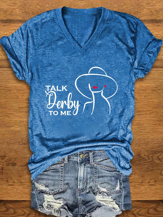 Women's "Talk Derby To Me" Printed T-Shirt