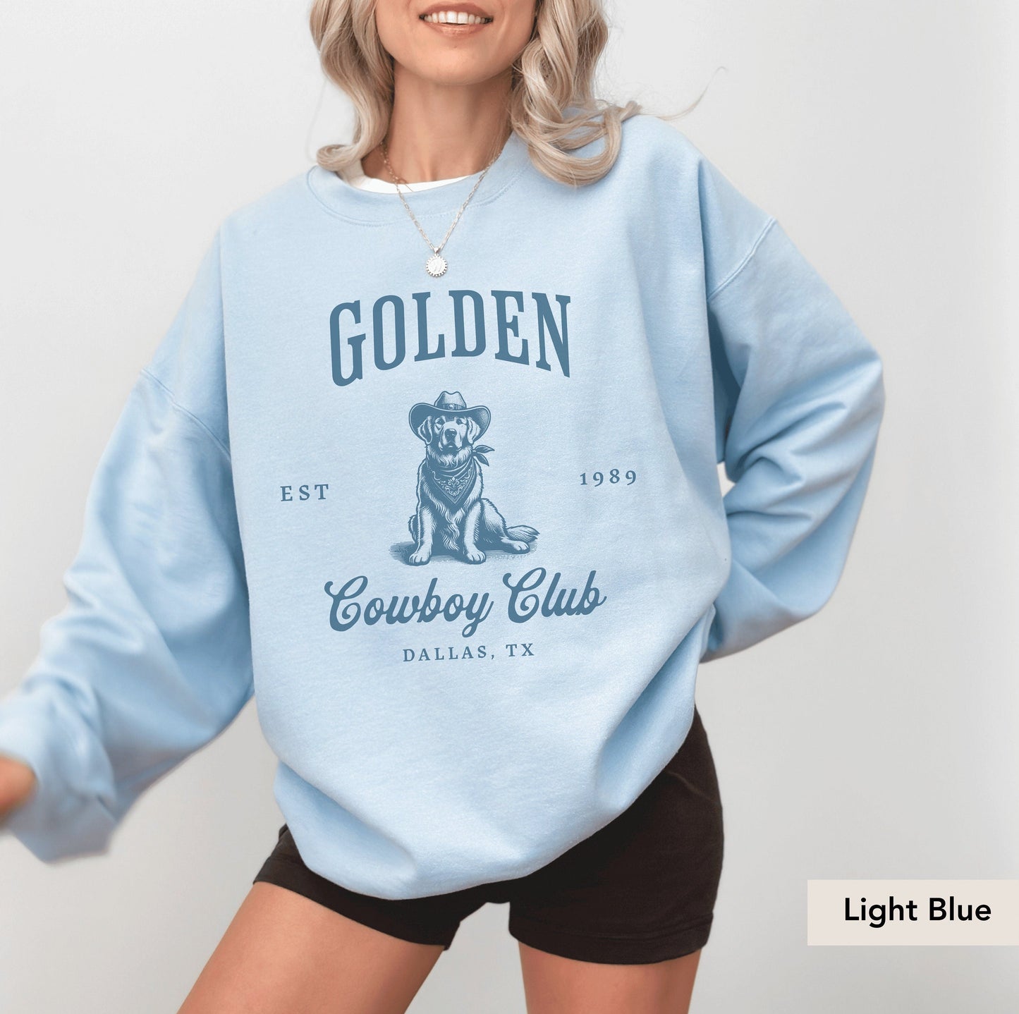 Golden Retriever Cowboy Club Sweatshirt