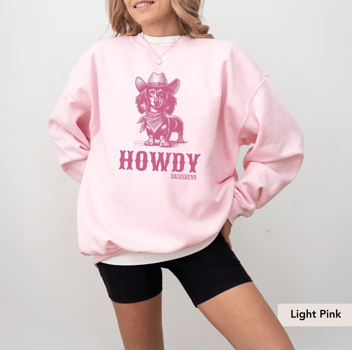 Howdy Dachshund Long Haired Sweatshirt