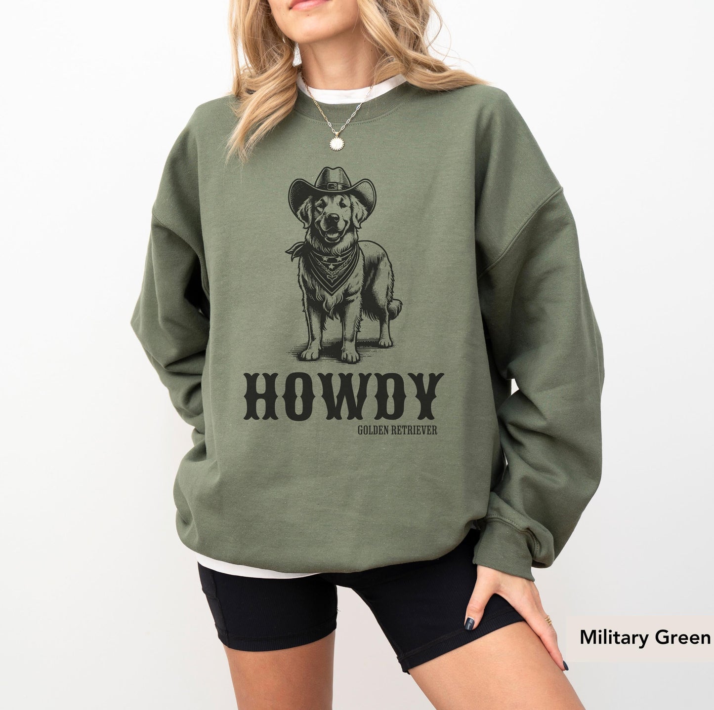 Howdy Golden Retriever Sweatshirt