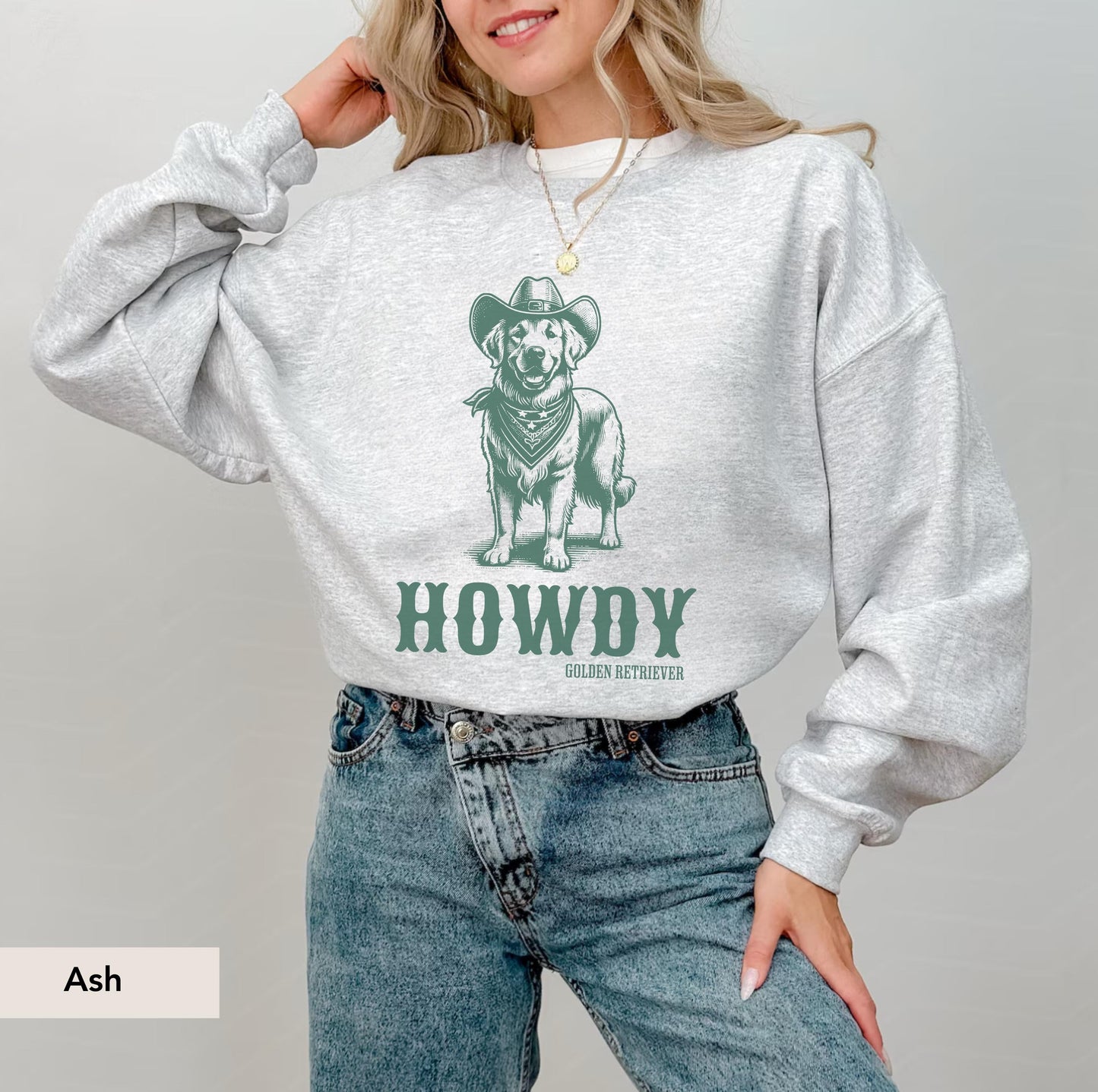 Howdy Golden Retriever Sweatshirt