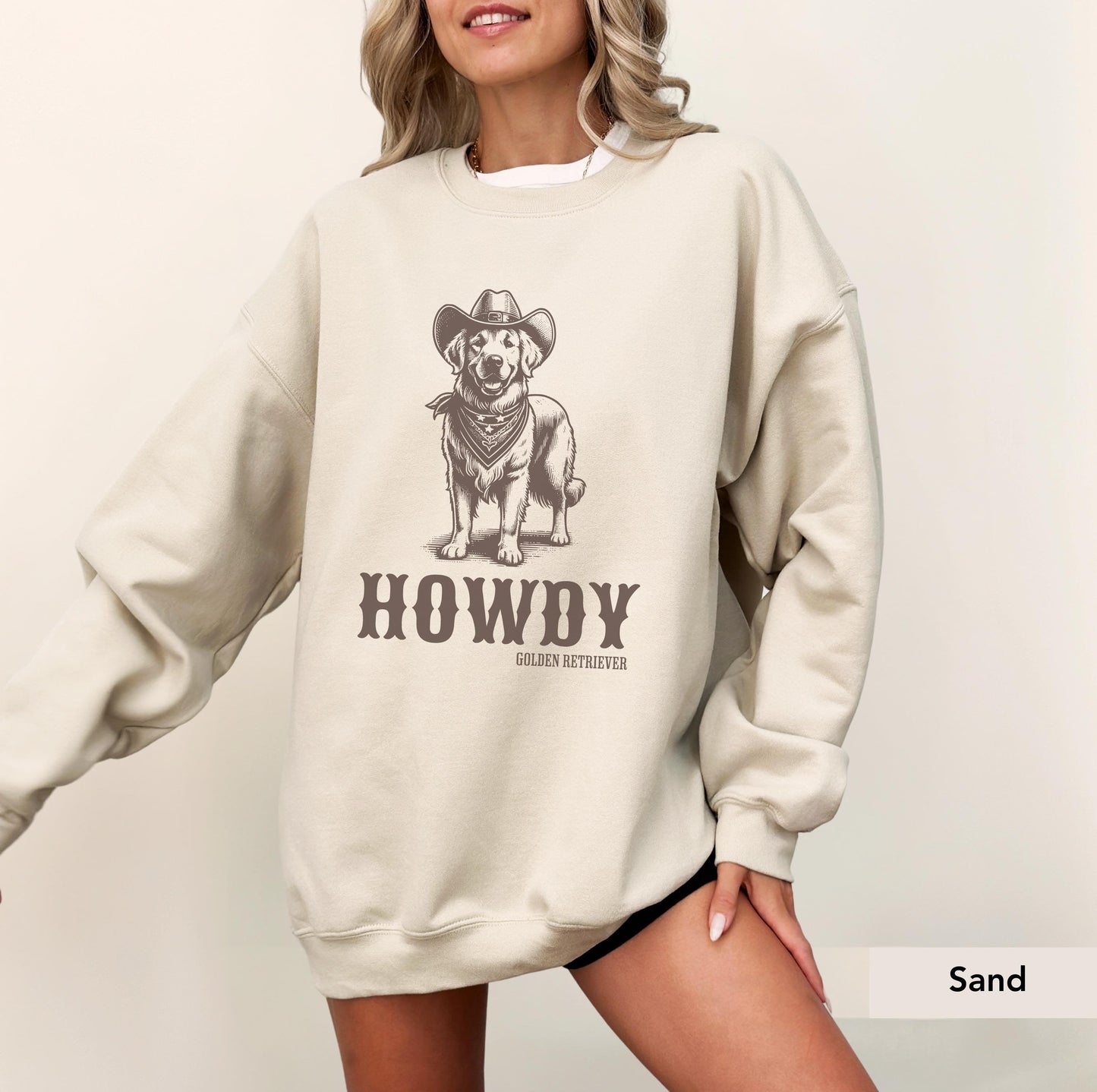 Howdy Golden Retriever Sweatshirt