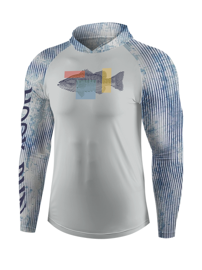 Fishing Dreams in Fingerprints UPF Hoodie