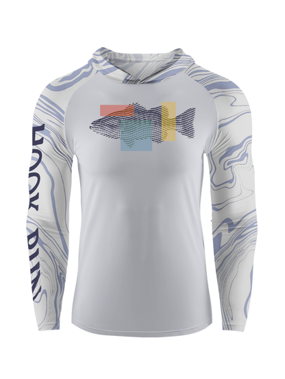 Fishing Dreams in Fingerprints UPF Hoodie