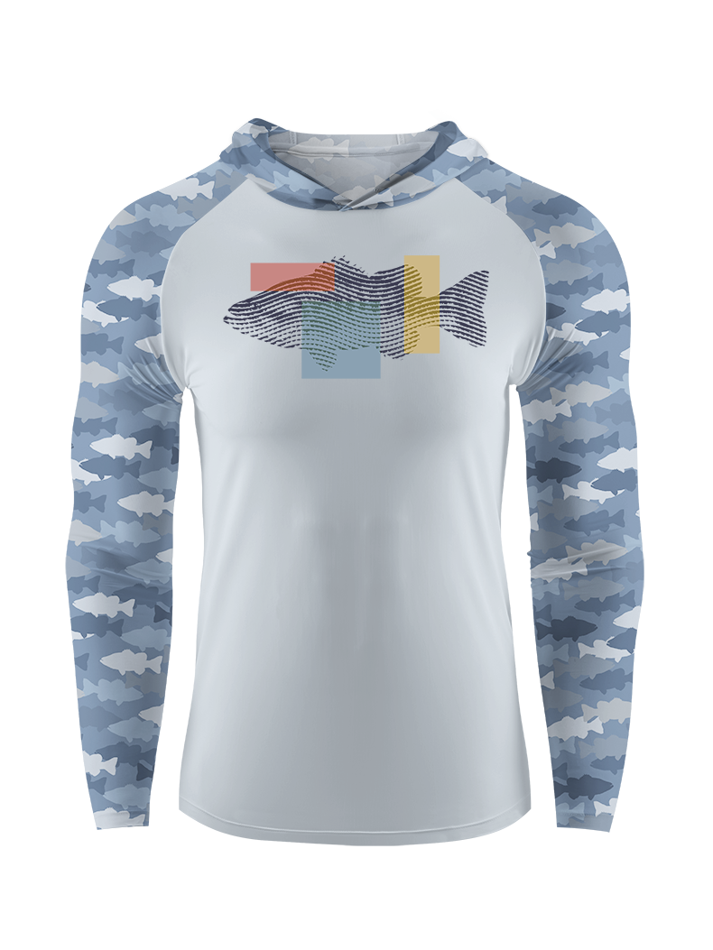 Fishing Dreams in Fingerprints UPF Hoodie
