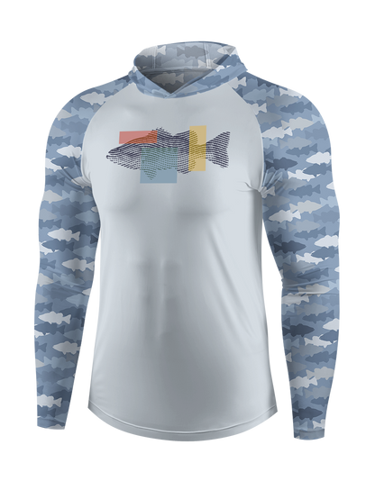 Fishing Dreams in Fingerprints UPF Hoodie