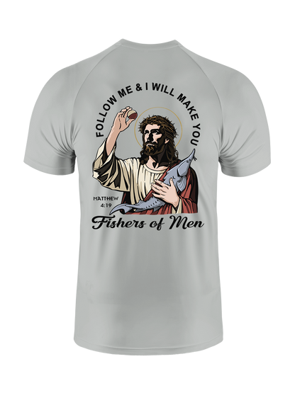 Follow Jesus and Become Fishers of Men UPF Tee