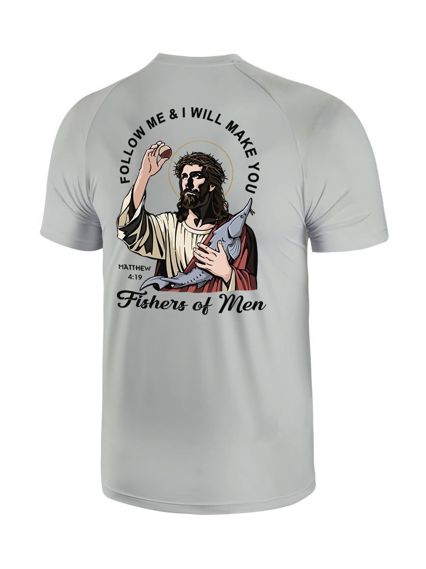 Follow Jesus and Become Fishers of Men UPF Tee