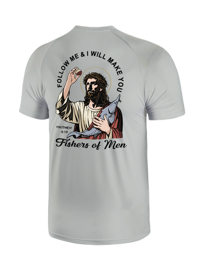 Follow Jesus and Become Fishers of Men UPF Tee