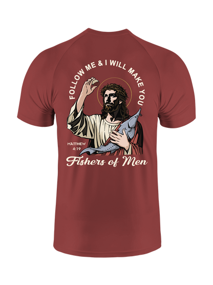 Follow Jesus and Become Fishers of Men UPF Tee