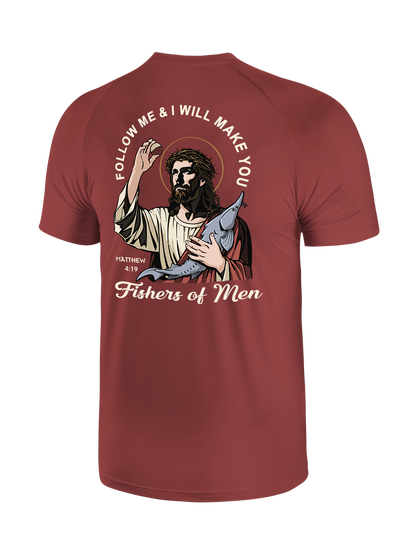 Follow Jesus and Become Fishers of Men UPF Tee