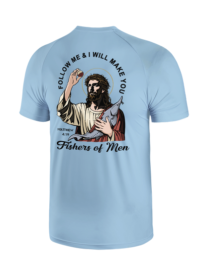 Follow Jesus and Become Fishers of Men UPF Tee