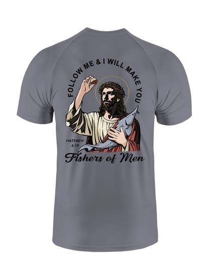Follow Jesus and Become Fishers of Men UPF Tee